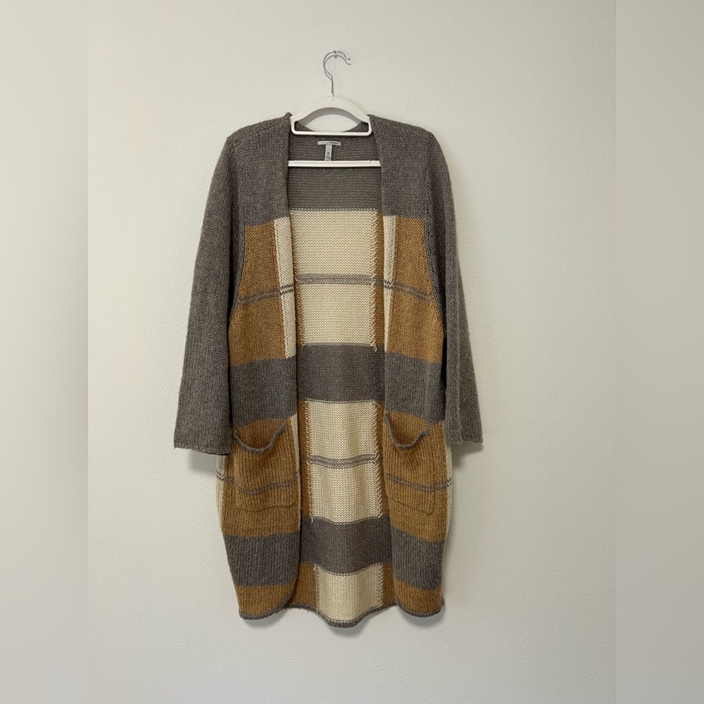 Halogen Color-Block Open Cardigan